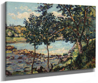 River Landscape By Armand Guillaumin Fine Art Print 2