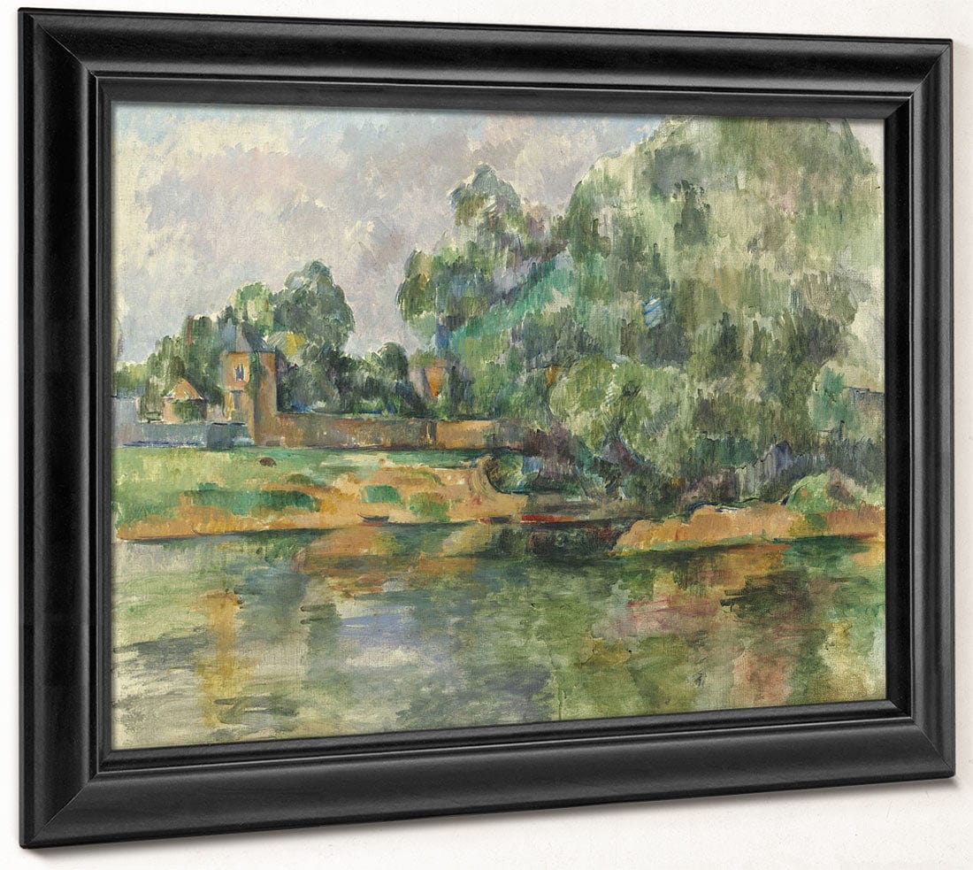 Riverbank By Paul Cezanne Fine Art Print 2