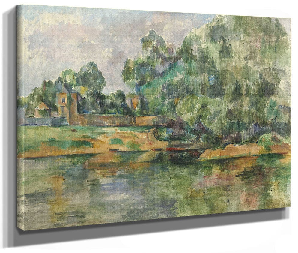 Riverbank By Paul Cezanne Fine Art Print 2