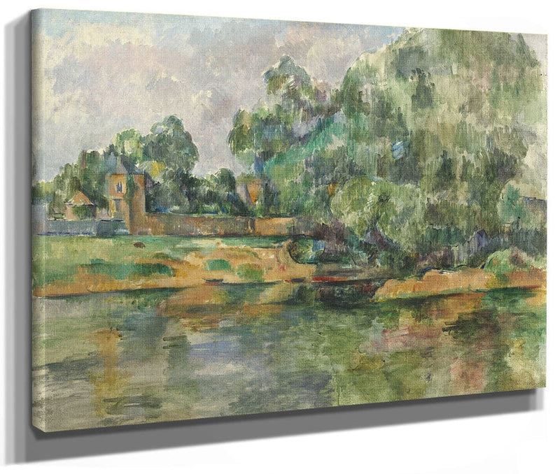 Riverbank By Paul Cezanne Fine Art Print 2