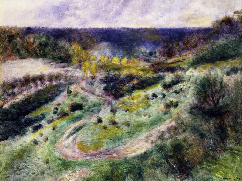 Road At Wargemont 1 By Pierre Auguste Renoir Fine Art Print 2