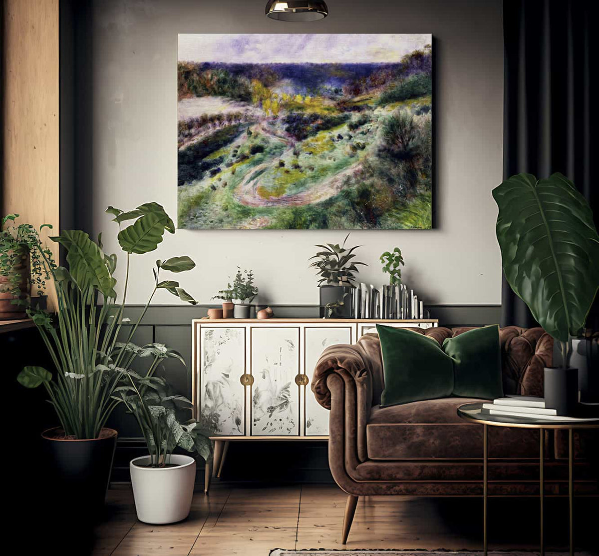 Road At Wargemont 1 By Pierre Auguste Renoir Fine Art Print 2