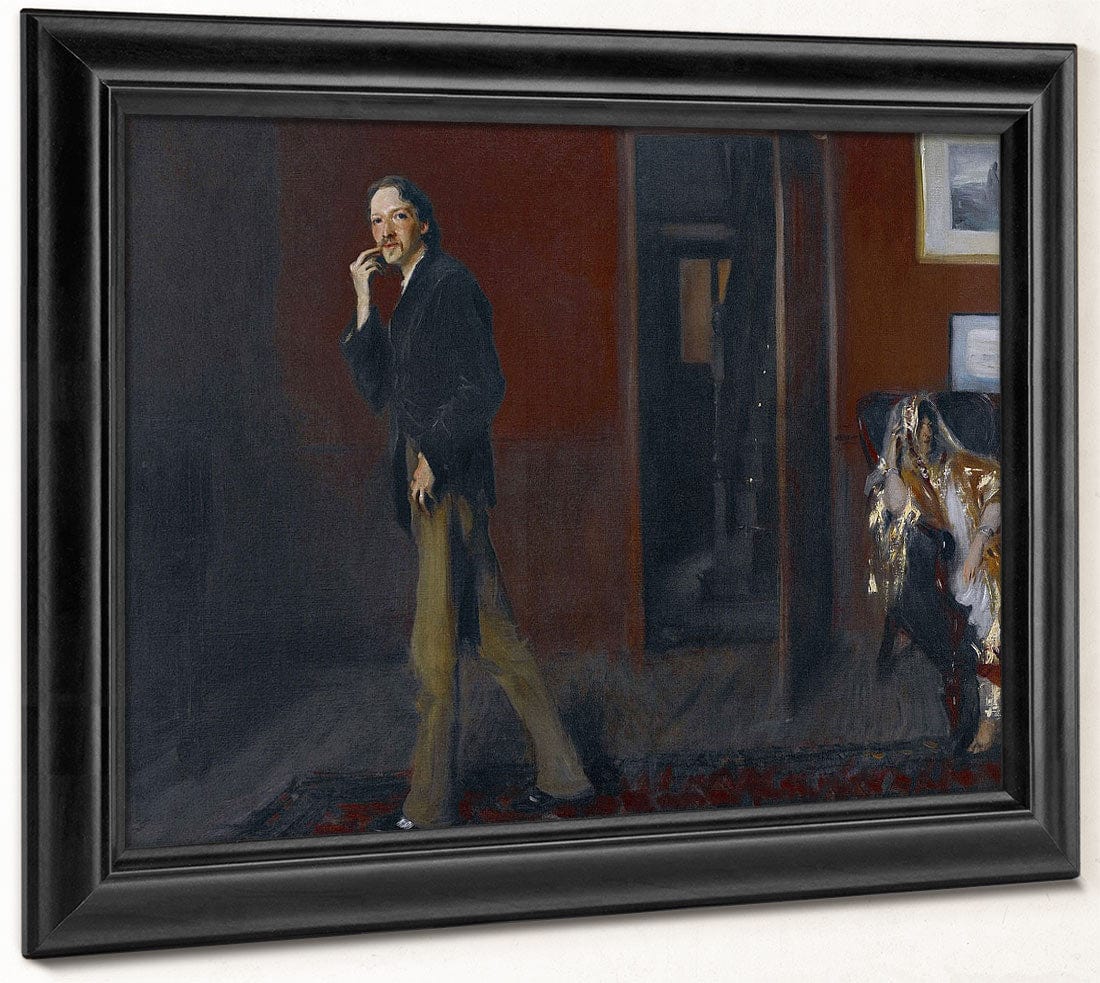Robert Louis Stevenson And His Wife By John Singer Sargent Fine Art Print 2