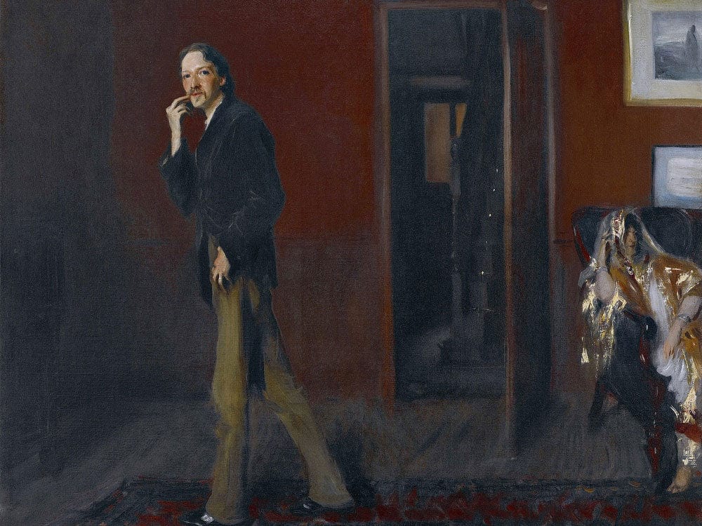 Robert Louis Stevenson And His Wife By John Singer Sargent Fine Art Print 2