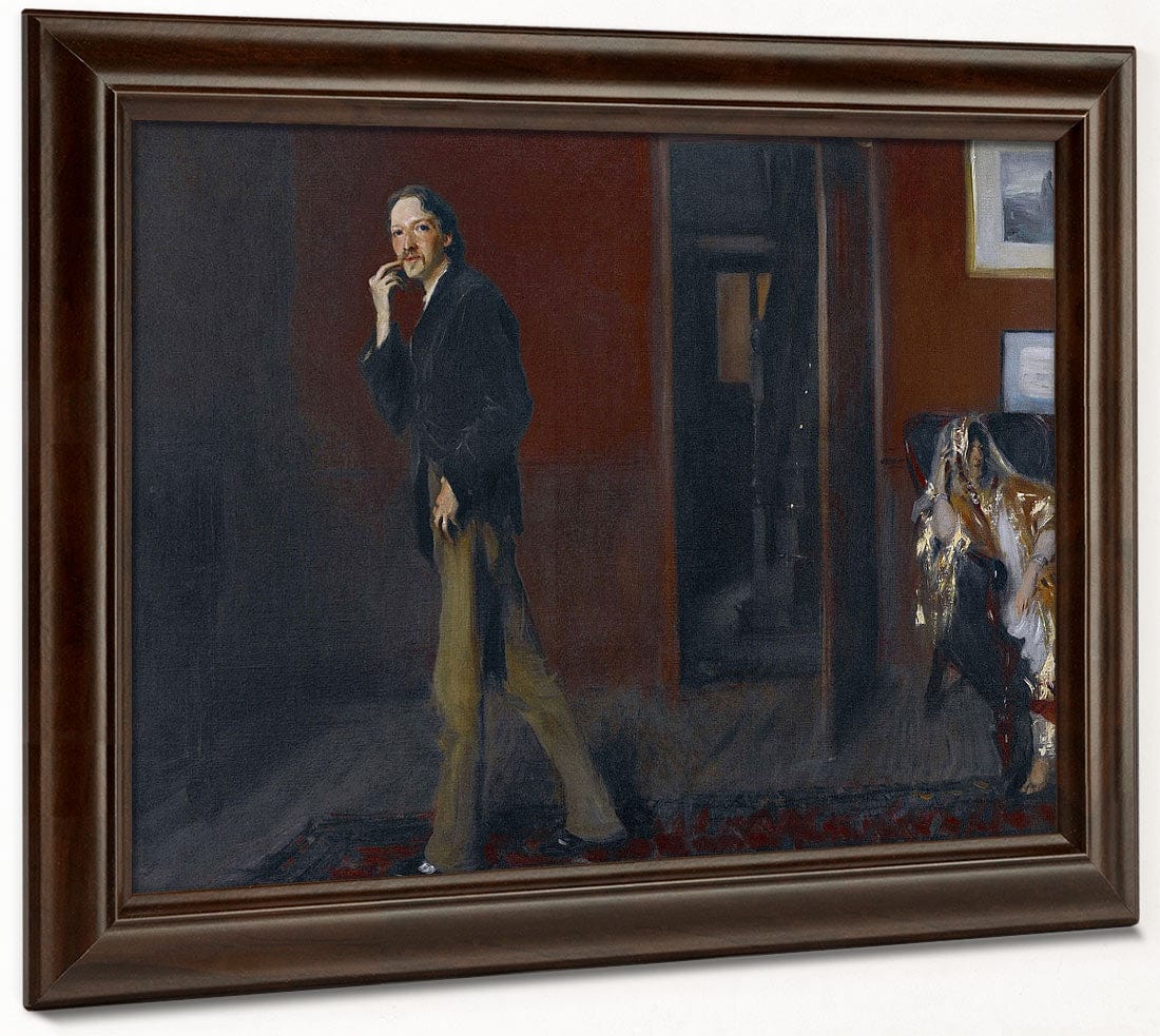 Robert Louis Stevenson And His Wife By John Singer Sargent Fine Art Print 2