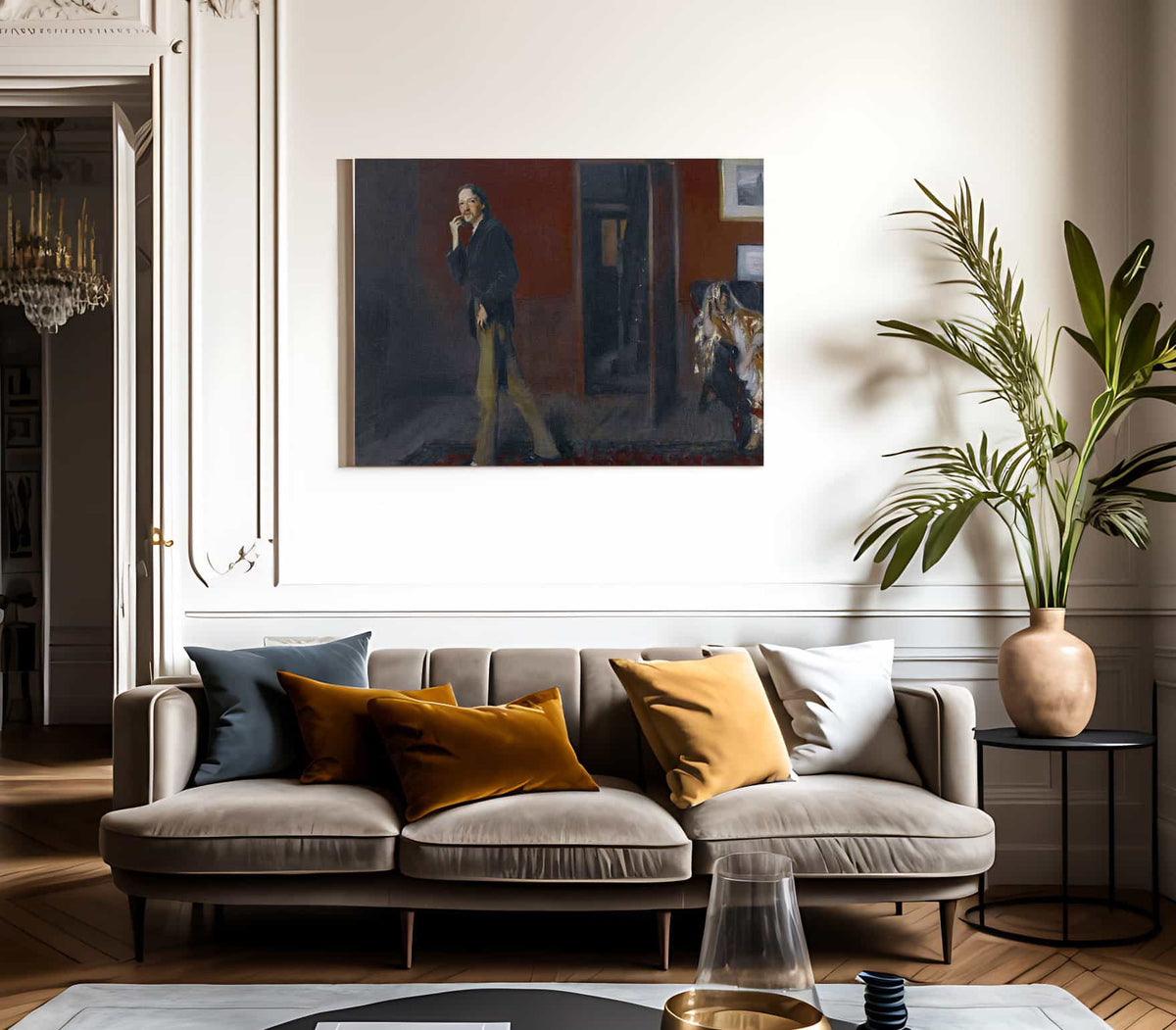 Robert Louis Stevenson And His Wife By John Singer Sargent Fine Art Print 2