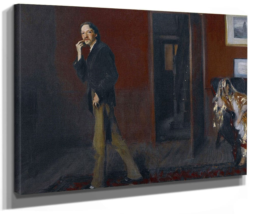 Robert Louis Stevenson And His Wife By John Singer Sargent Fine Art Print 2