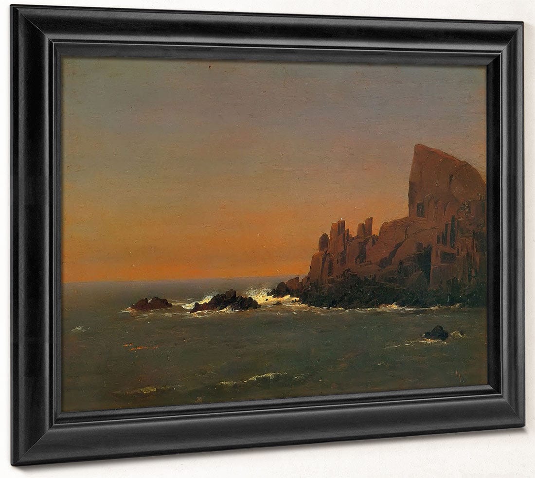 Rocks By Off By Grand By Manan By Frederic By Edwin By Church Fine Art Print 2