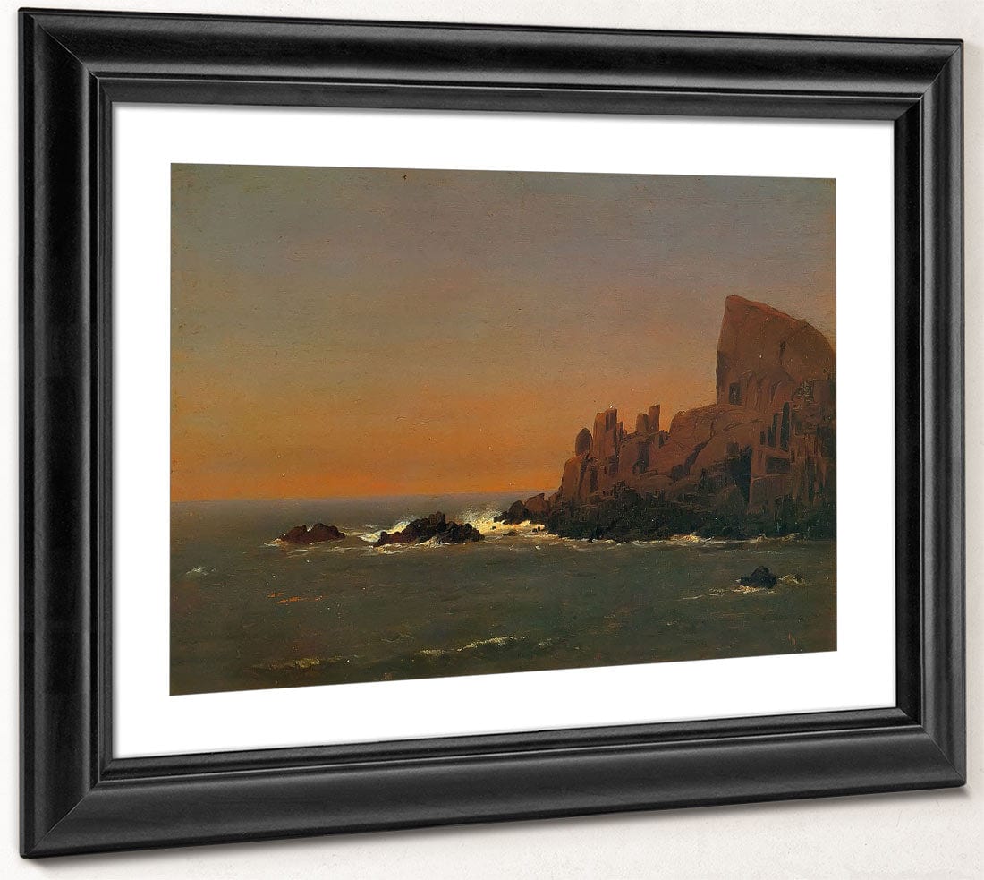 Rocks By Off By Grand By Manan By Frederic By Edwin By Church Fine Art Print 2