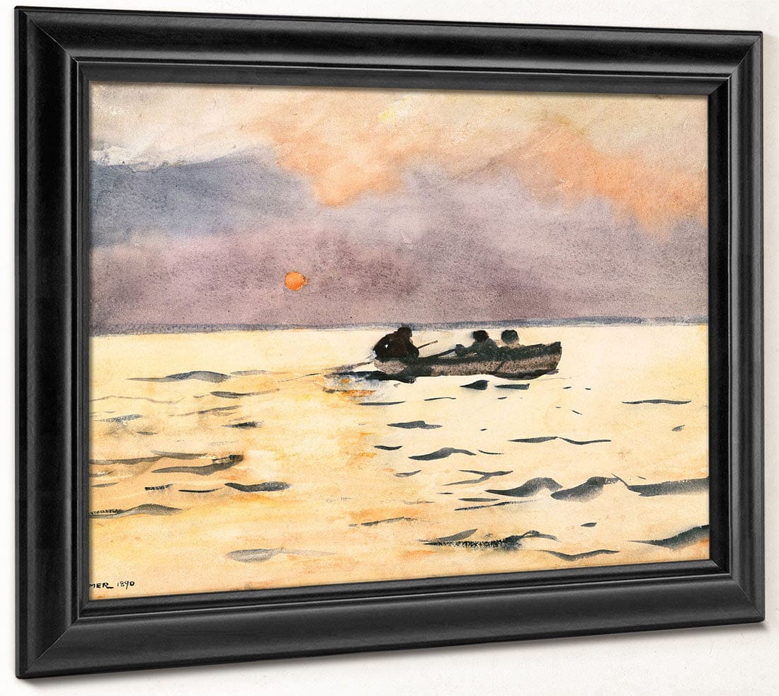 Rowing Home By Winslow Homer Fine Art Print 2