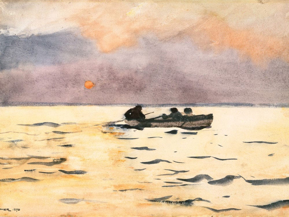 Rowing Home By Winslow Homer Fine Art Print 2