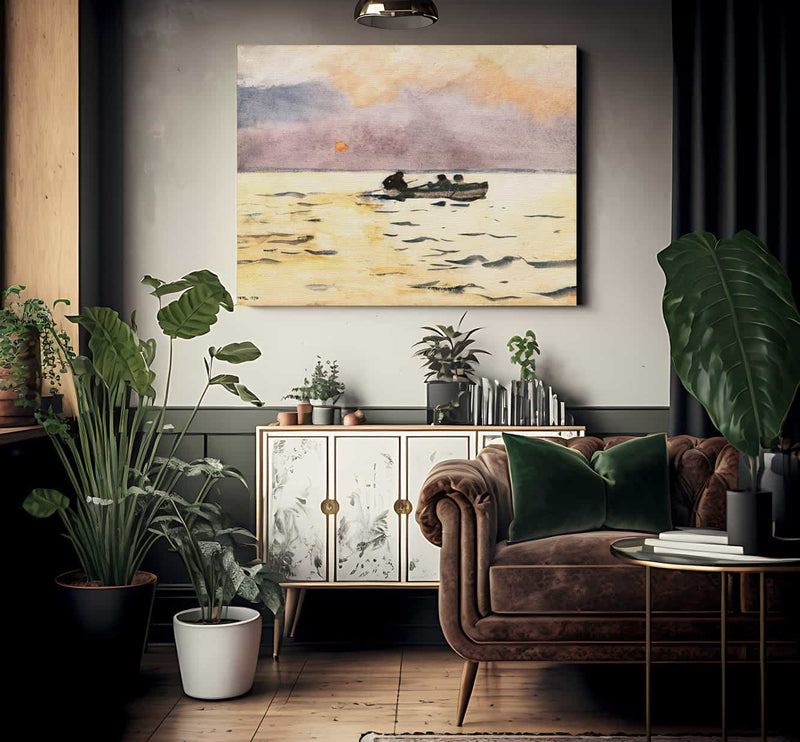 Rowing Home By Winslow Homer Fine Art Print 2