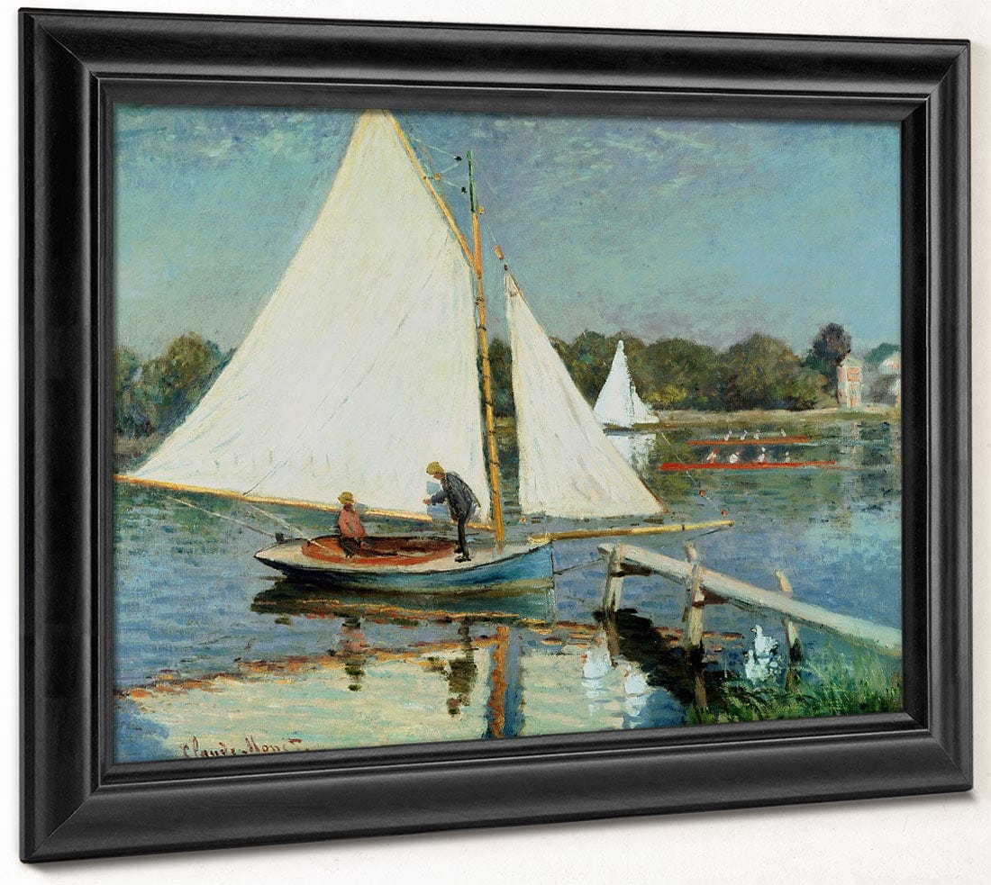 Sailing At Argenteuil By Claude Monet Fine Art Print 2