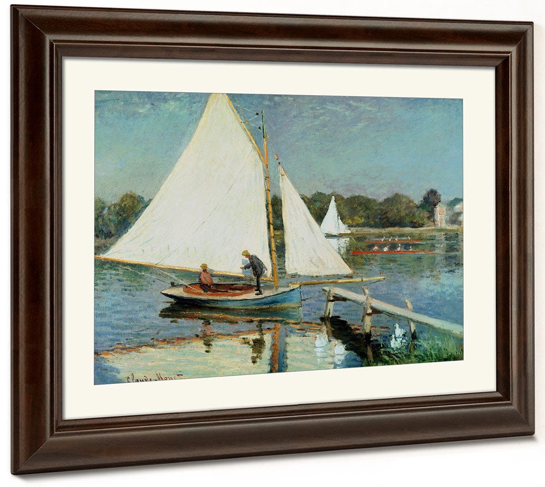 Sailing At Argenteuil By Claude Monet Fine Art Print 2