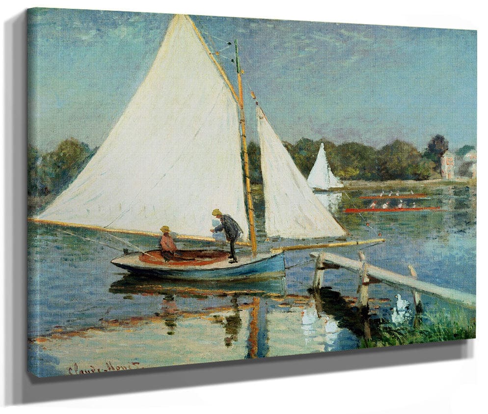 Sailing At Argenteuil By Claude Monet Fine Art Print 2