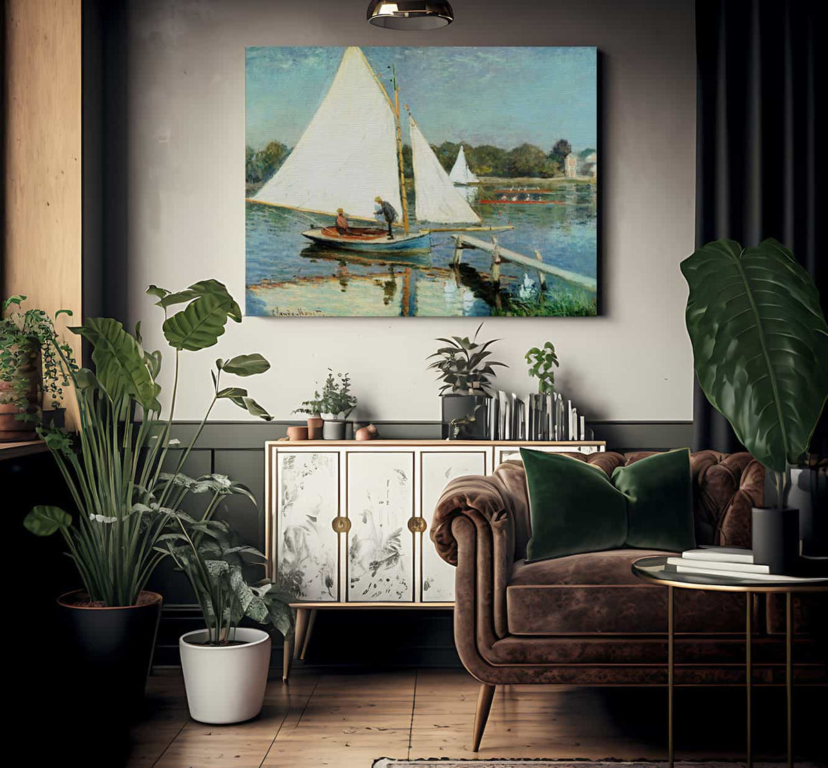 Sailing At Argenteuil By Claude Monet Fine Art Print 2
