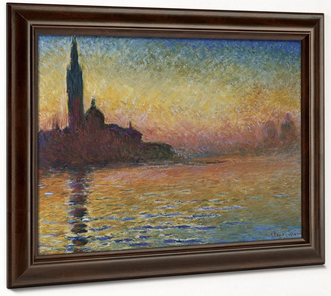 San Giorgio Maggiore By Twilight By Claude Monet Fine Art Print 2