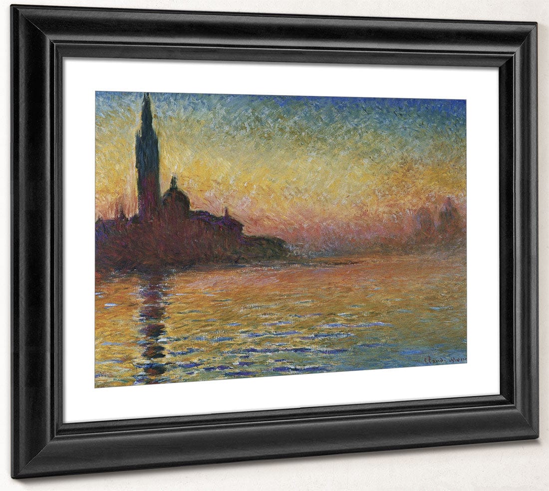 San Giorgio Maggiore By Twilight By Claude Monet Fine Art Print 2