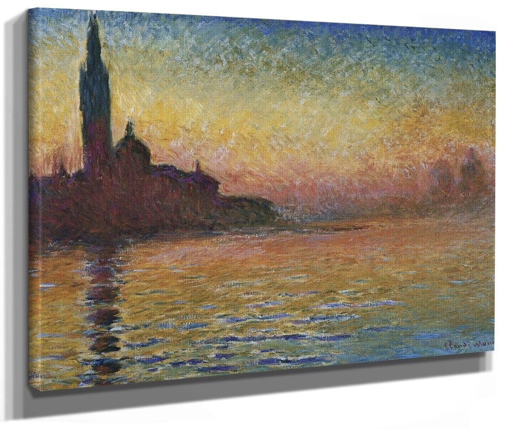 San Giorgio Maggiore By Twilight By Claude Monet Fine Art Print 2