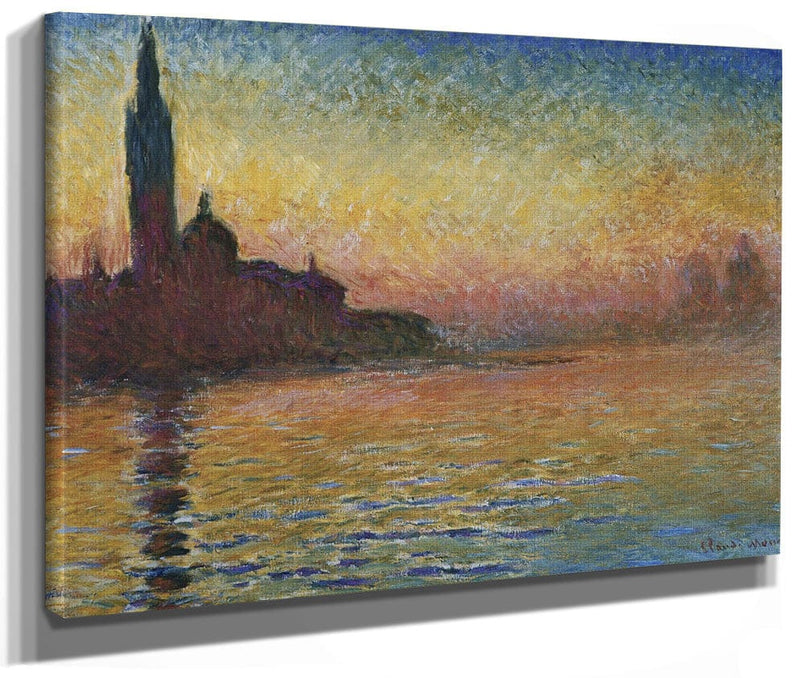 San Giorgio Maggiore By Twilight By Claude Monet Fine Art Print 2