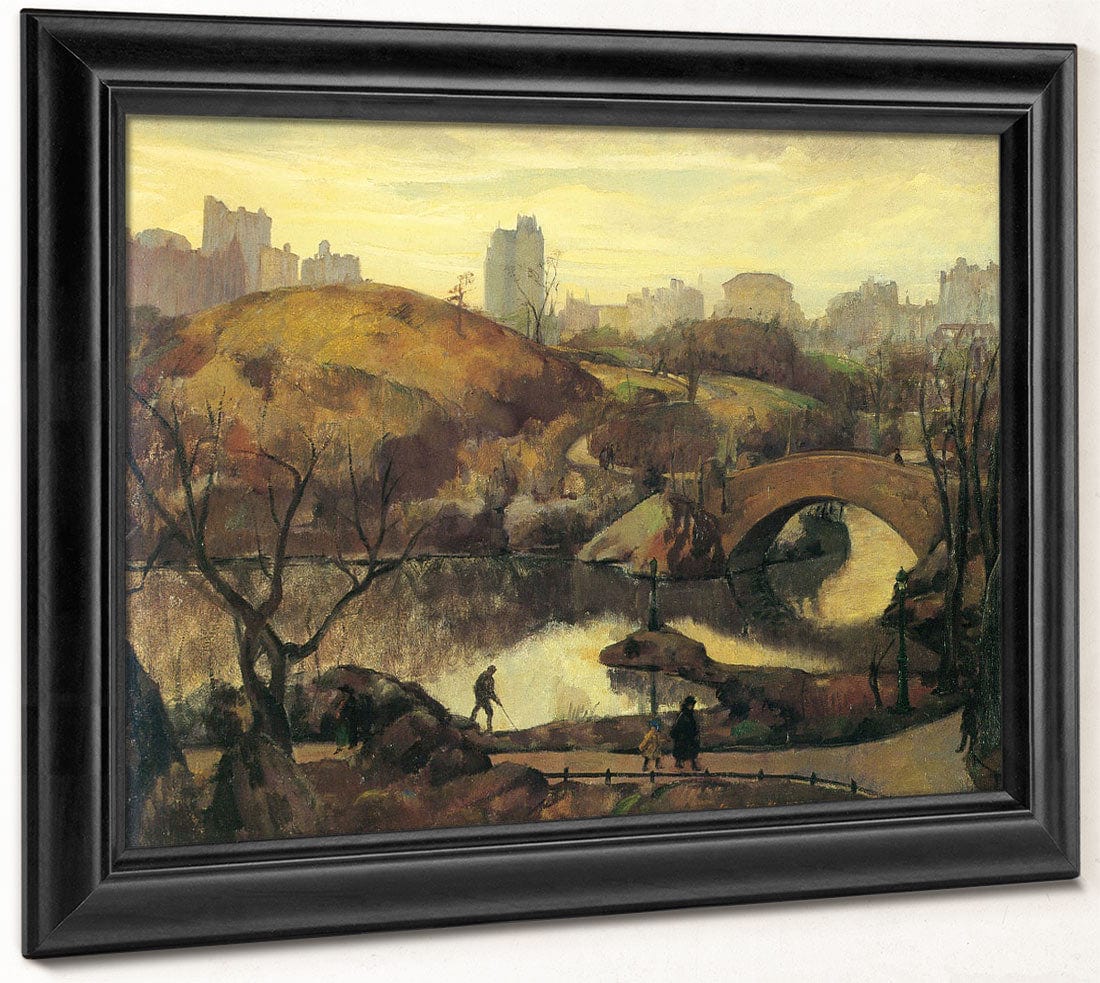 Scene In Central Park 1922 By Leon Kroll Fine Art Print 2