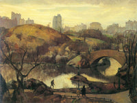 Scene In Central Park 1922 By Leon Kroll Fine Art Print 2