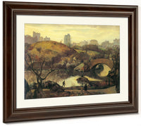 Scene In Central Park 1922 By Leon Kroll Fine Art Print 2