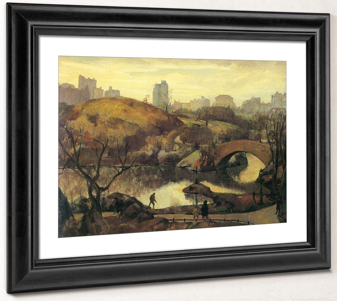 Scene In Central Park 1922 By Leon Kroll Fine Art Print 2