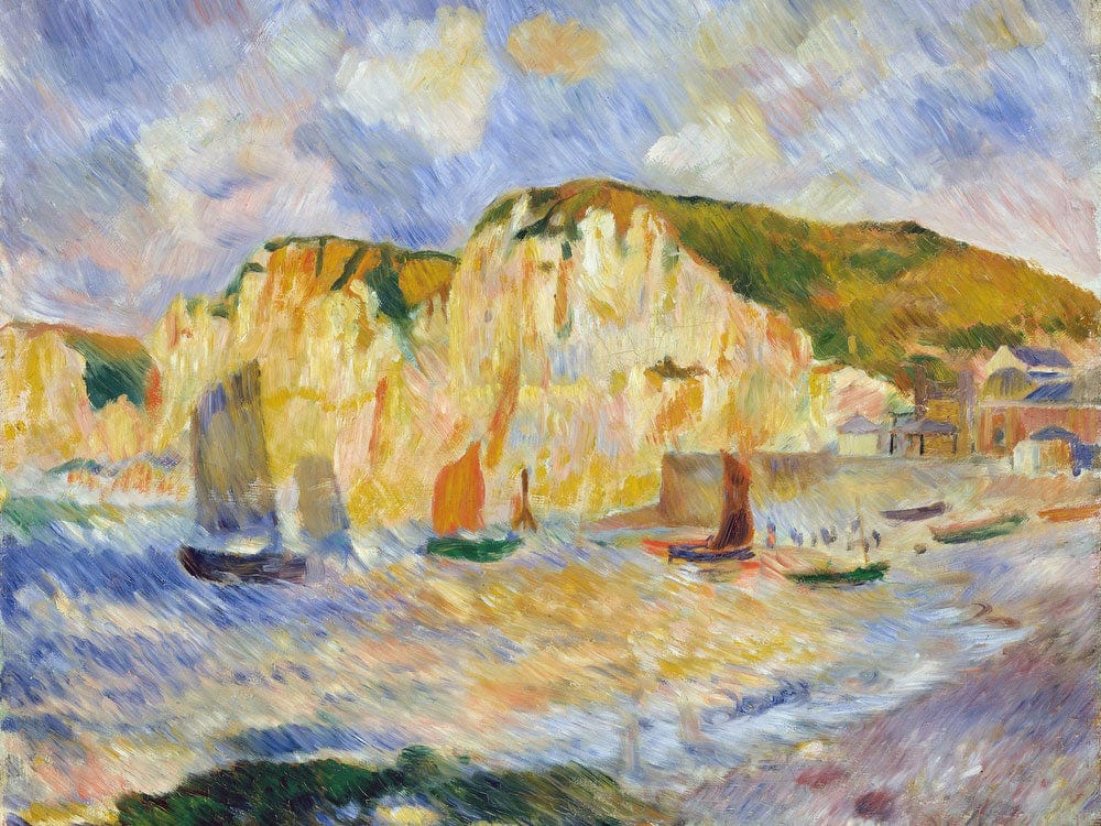 Sea And Cliffs 1 By Pierre Auguste Renoir Fine Art Print 2