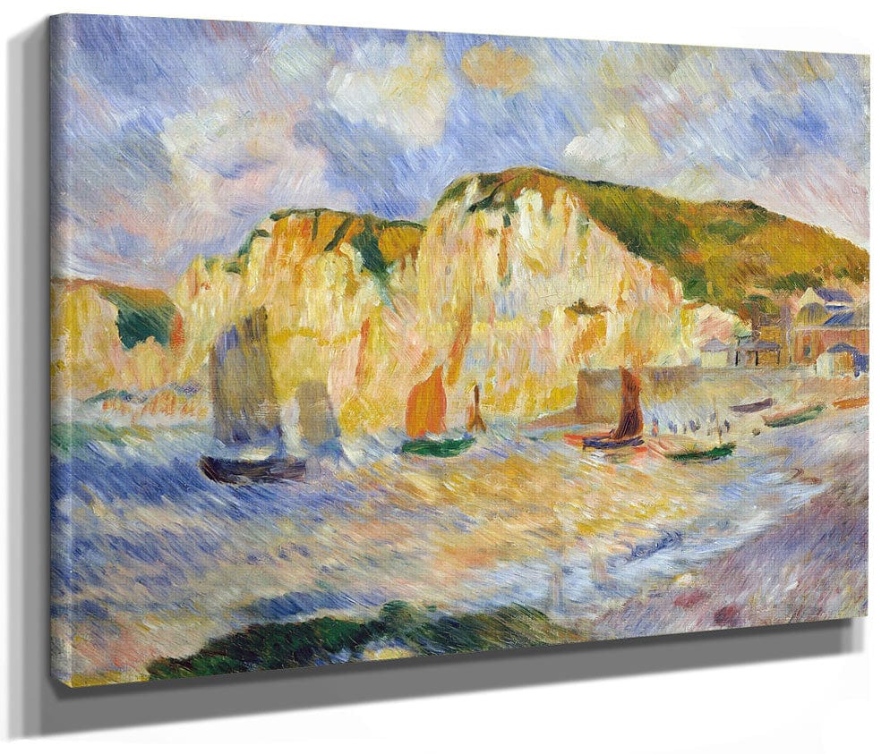 Sea And Cliffs 1 By Pierre Auguste Renoir Fine Art Print 2