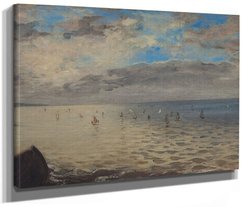 Sea Viewed From The Heights Of Dieppe By Ferdinand Victor Eugene Delacroix Fine Art Print 2