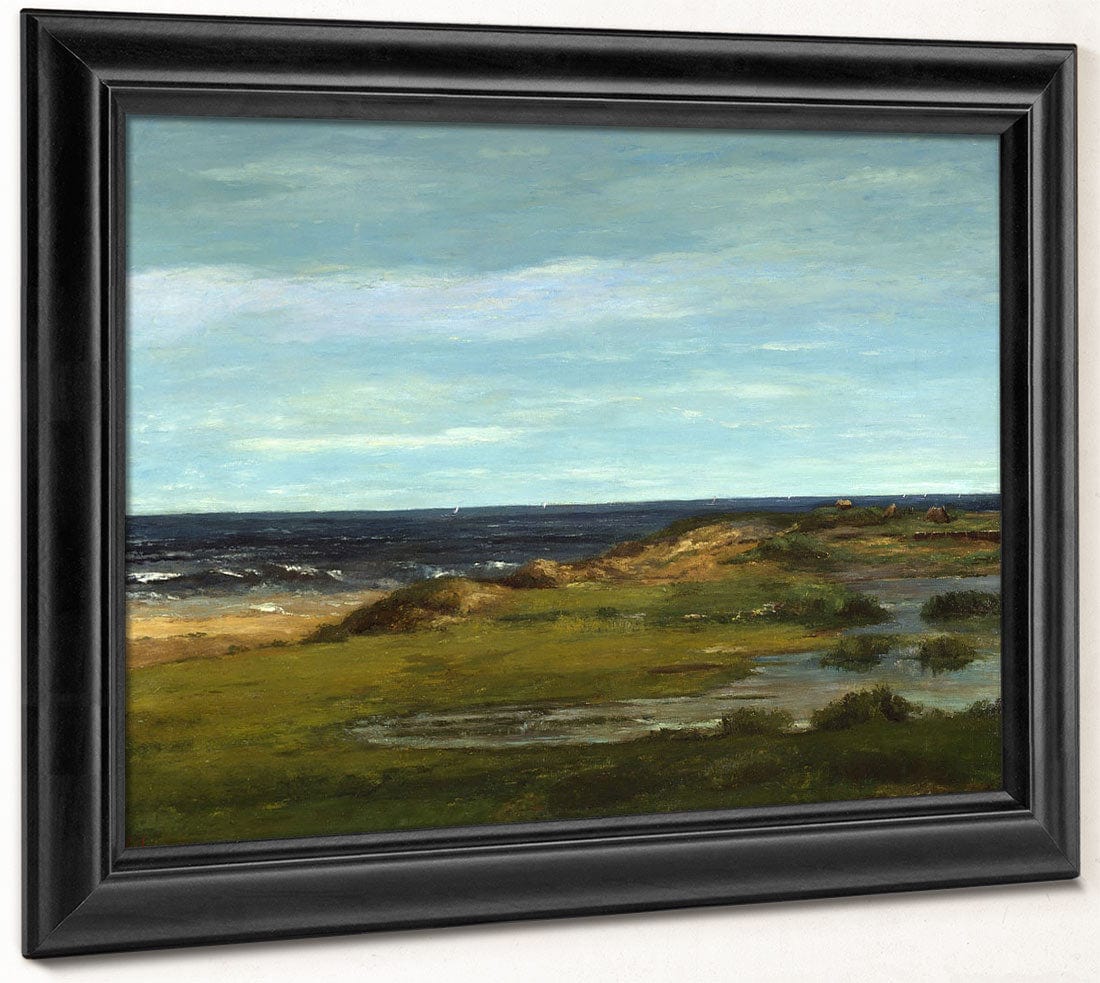 Seascape By Jean Desire Gustave Courbet Fine Art Print 2