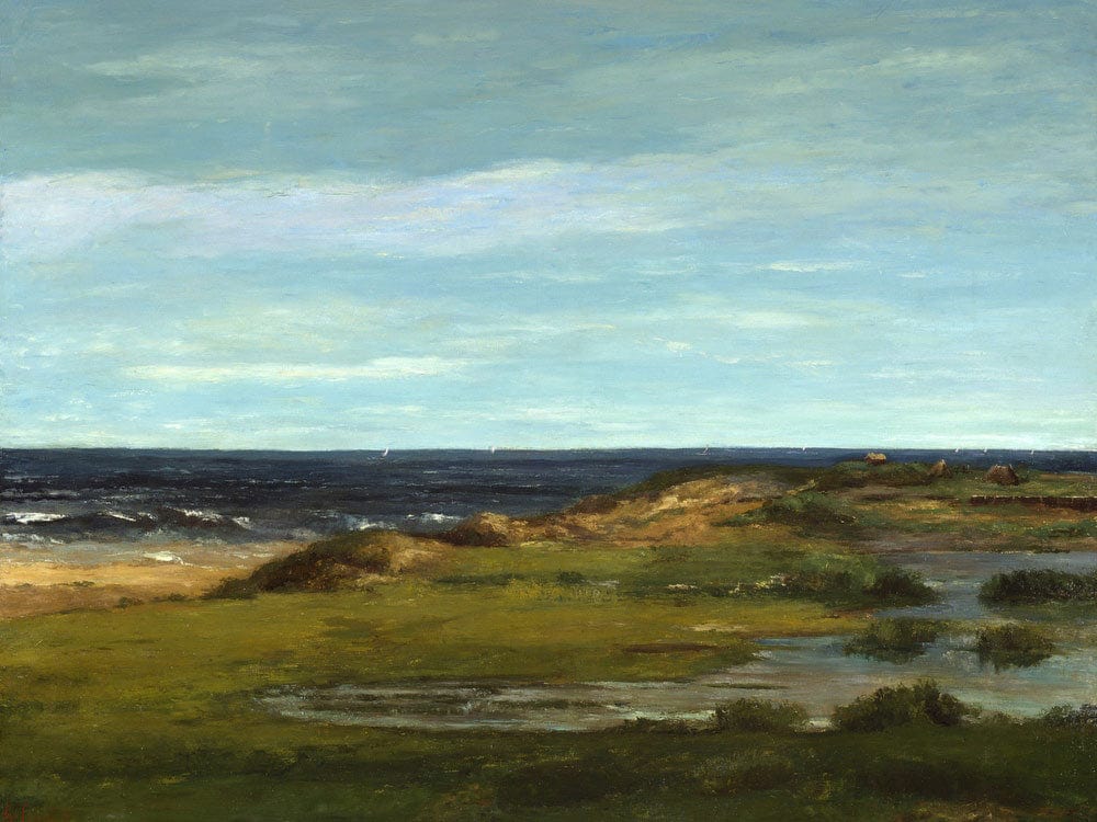 Seascape By Jean Desire Gustave Courbet Fine Art Print 2