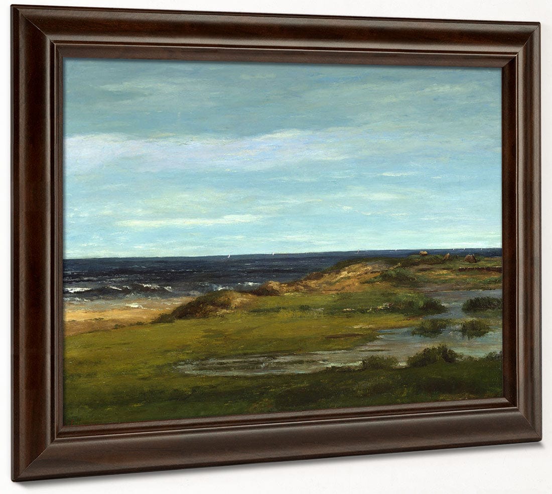 Seascape By Jean Desire Gustave Courbet Fine Art Print 2