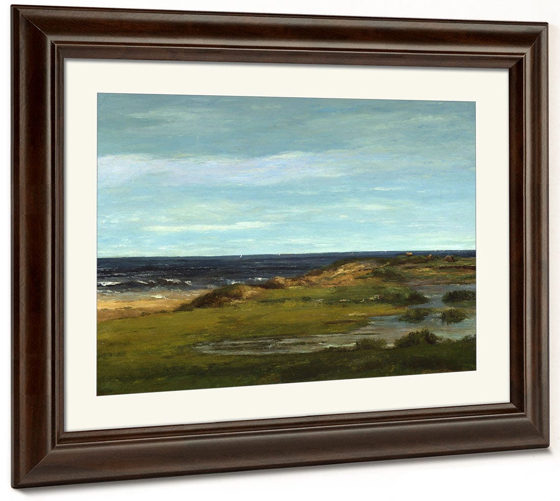 Seascape By Jean Desire Gustave Courbet Fine Art Print 2