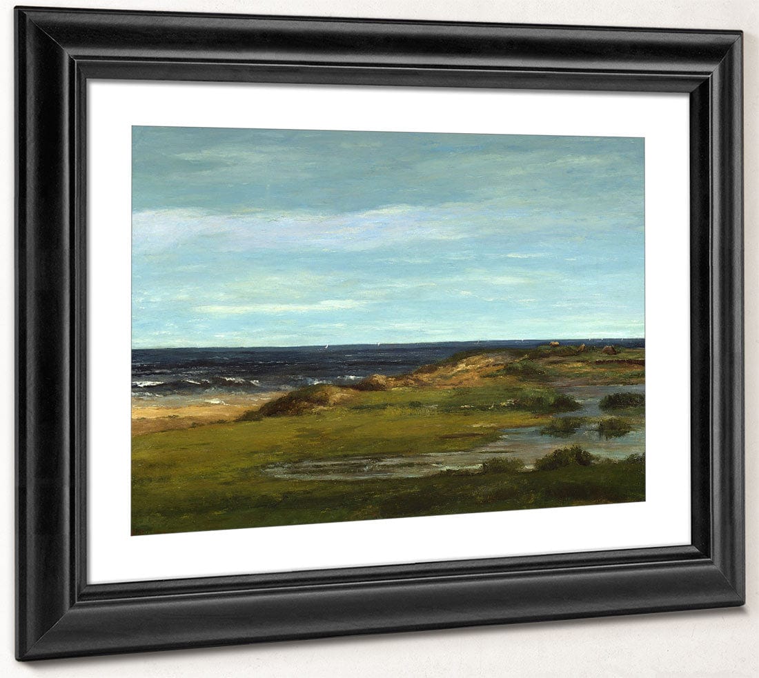 Seascape By Jean Desire Gustave Courbet Fine Art Print 2