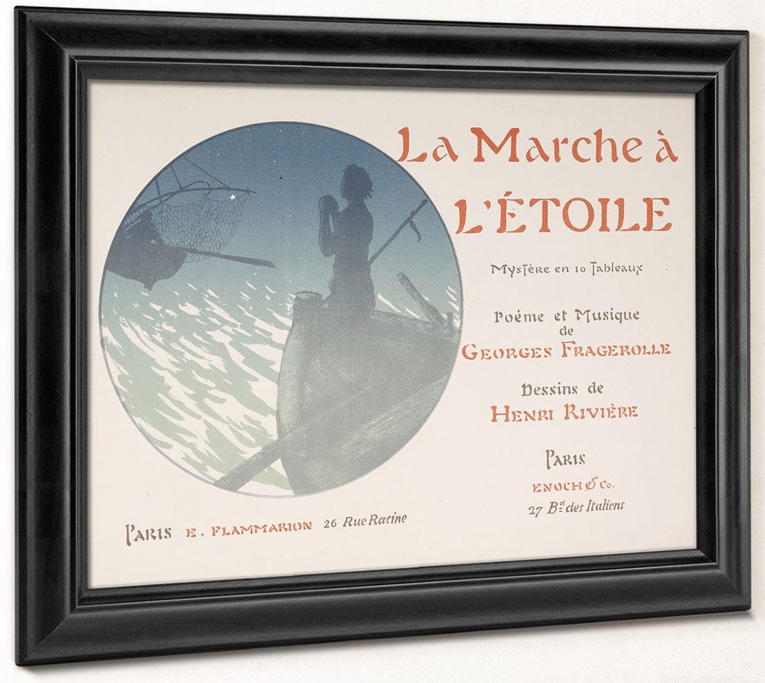 Selected Pages From The Shadow Theater Album La Marche A L'etoile (The Procession To The Star) By Henri Riviere Fine Art Print 2