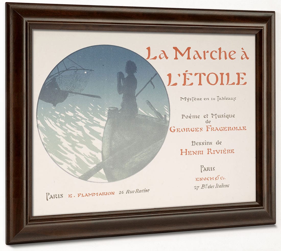 Selected Pages From The Shadow Theater Album La Marche A L'etoile (The Procession To The Star) By Henri Riviere Fine Art Print 2