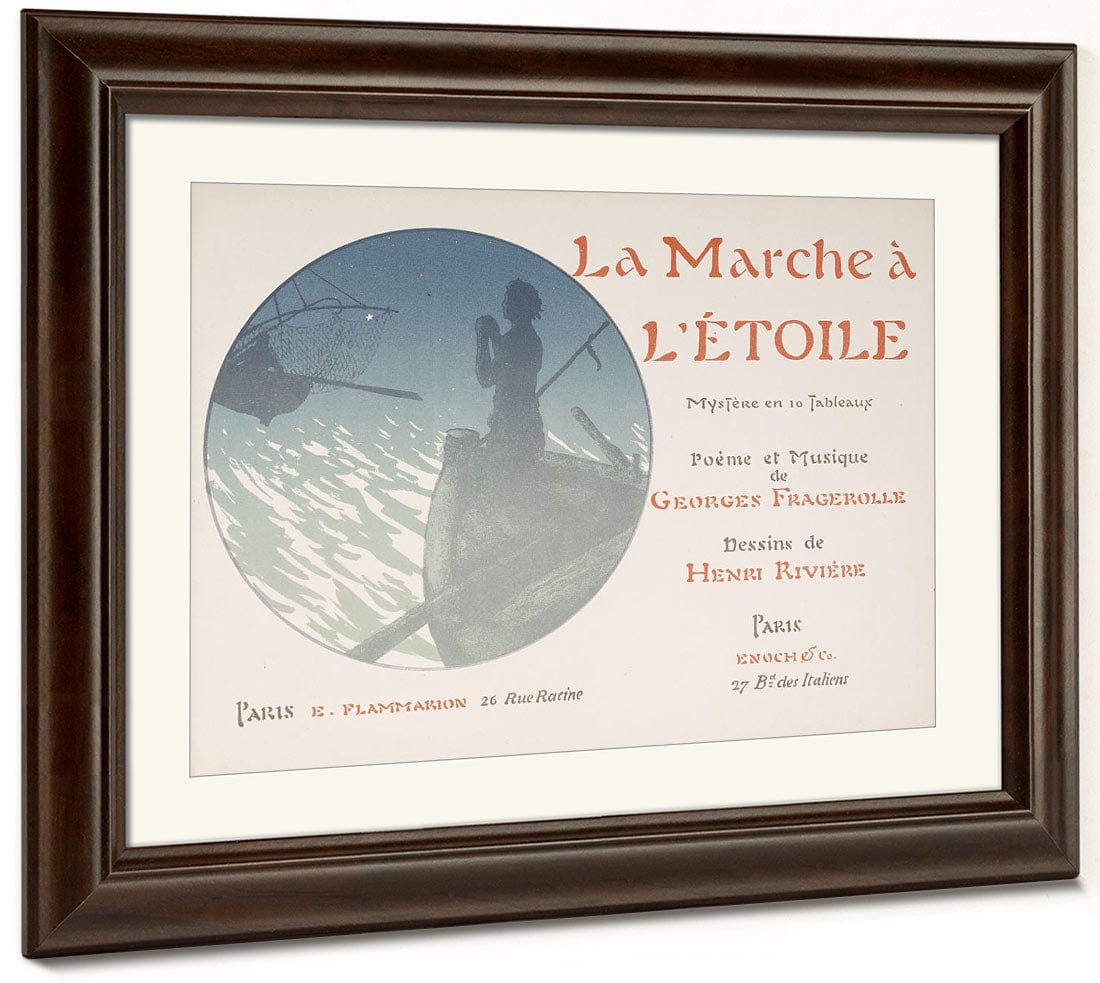 Selected Pages From The Shadow Theater Album La Marche A L'etoile (The Procession To The Star) By Henri Riviere Fine Art Print 2