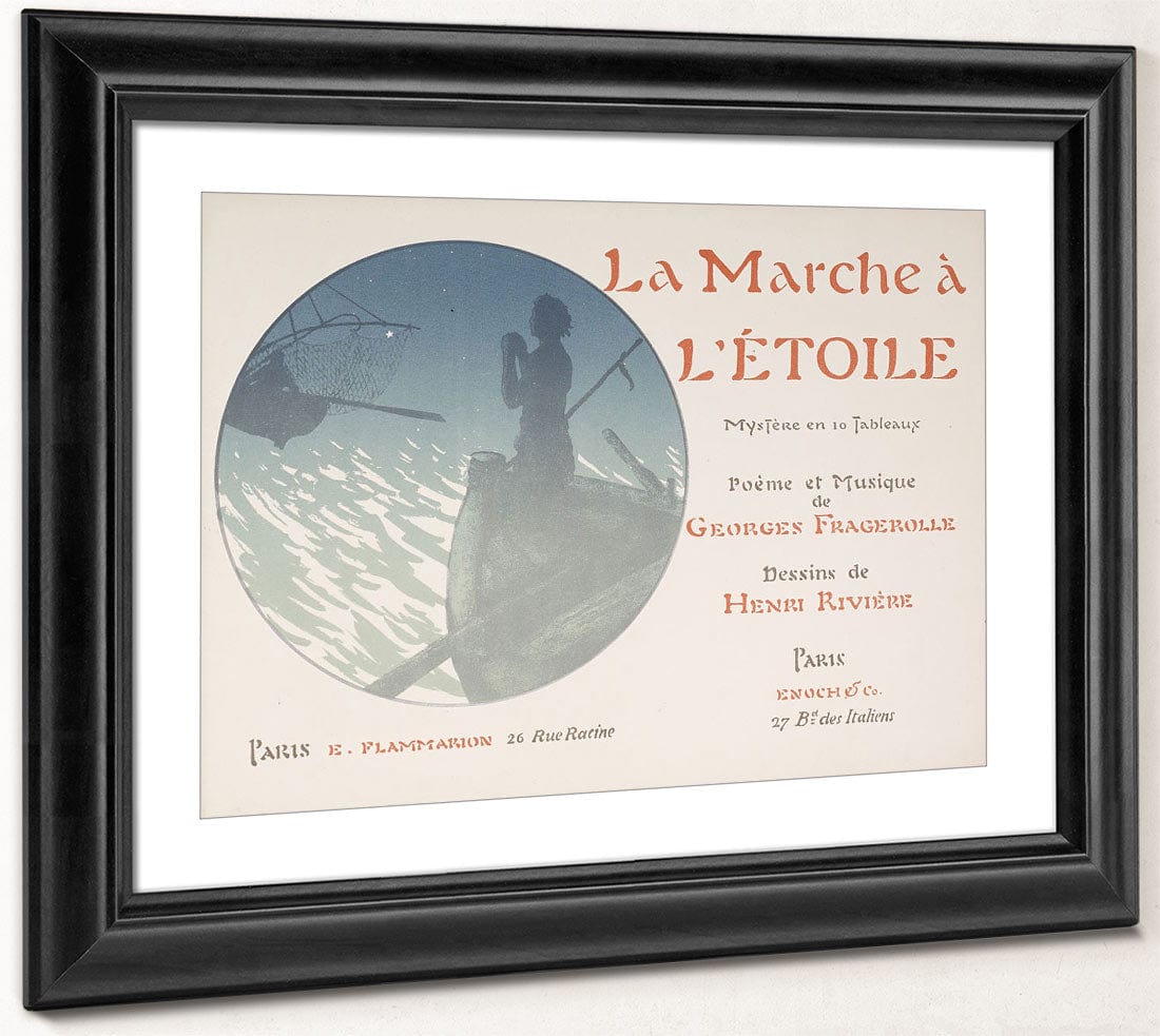 Selected Pages From The Shadow Theater Album La Marche A L'etoile (The Procession To The Star) By Henri Riviere Fine Art Print 2