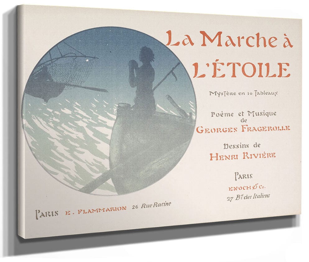 Selected Pages From The Shadow Theater Album La Marche A L'etoile (The Procession To The Star) By Henri Riviere Fine Art Print 2