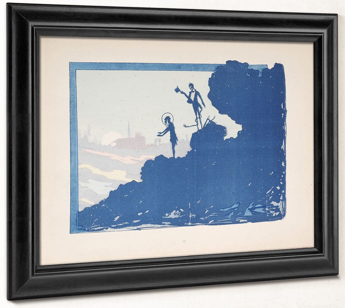 Selected Pages From The Shadow Theater Album La Tentation De Saint Antoine (Temptation Of Saint Anthony)  2 By Henri Riviere Fine Art Print 2