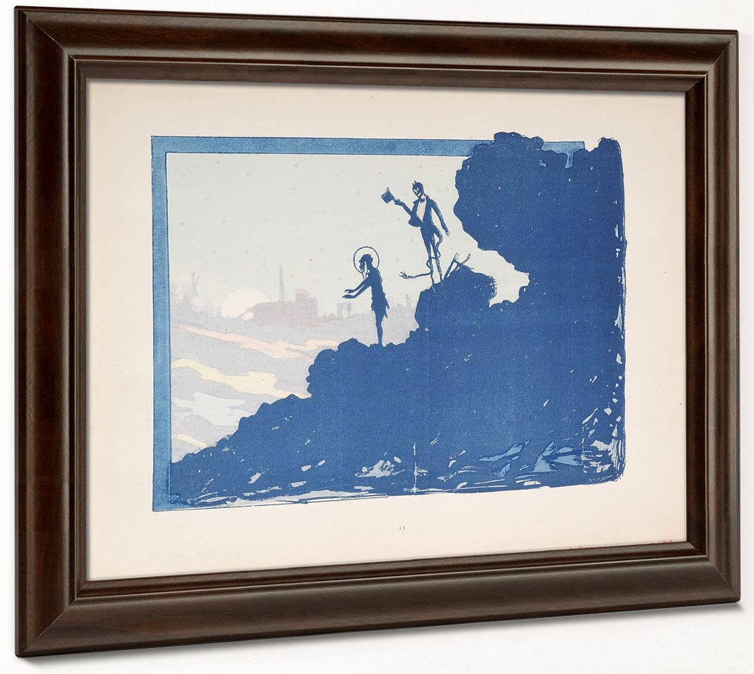 Selected Pages From The Shadow Theater Album La Tentation De Saint Antoine (Temptation Of Saint Anthony)  2 By Henri Riviere Fine Art Print 2