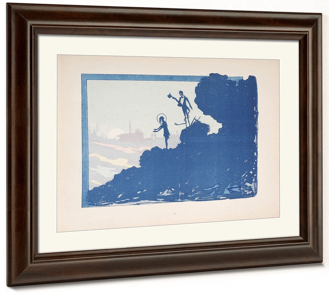 Selected Pages From The Shadow Theater Album La Tentation De Saint Antoine (Temptation Of Saint Anthony)  2 By Henri Riviere Fine Art Print 2