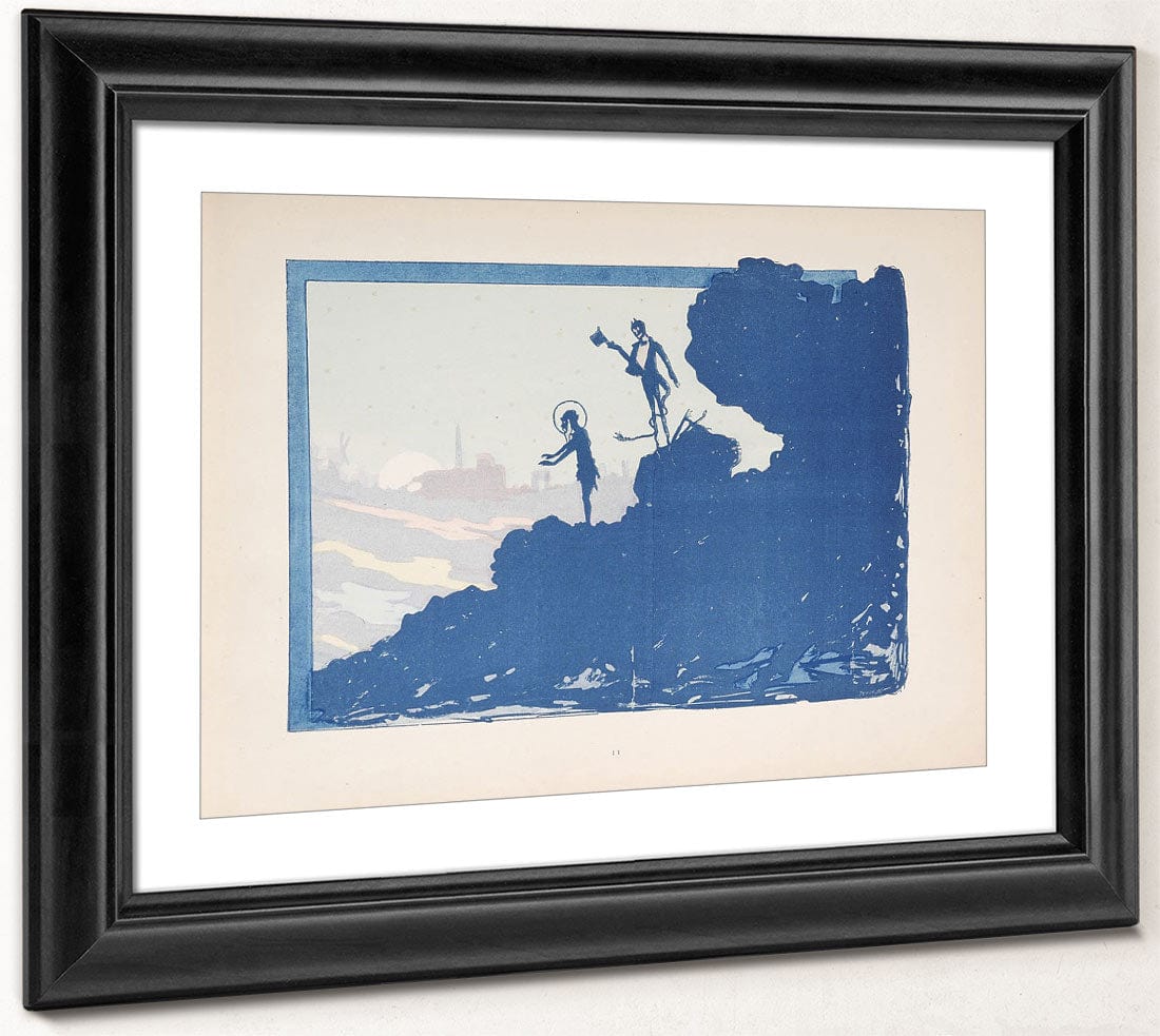 Selected Pages From The Shadow Theater Album La Tentation De Saint Antoine (Temptation Of Saint Anthony)  2 By Henri Riviere Fine Art Print 2