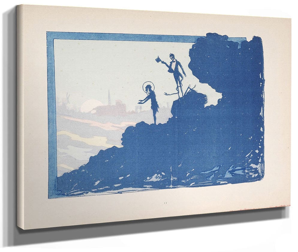 Selected Pages From The Shadow Theater Album La Tentation De Saint Antoine (Temptation Of Saint Anthony)  2 By Henri Riviere Fine Art Print 2