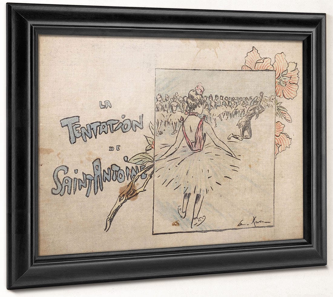 Selected Pages From The Shadow Theater Album La Tentation De Saint Antoine (Temptation Of Saint Anthony) 3 By Henri Riviere Fine Art Print 2
