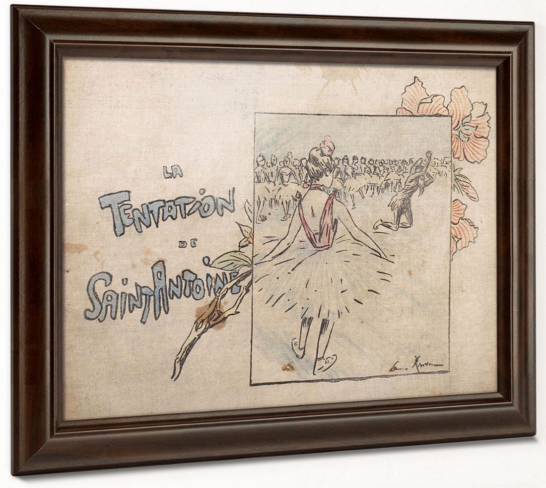 Selected Pages From The Shadow Theater Album La Tentation De Saint Antoine (Temptation Of Saint Anthony) 3 By Henri Riviere Fine Art Print 2