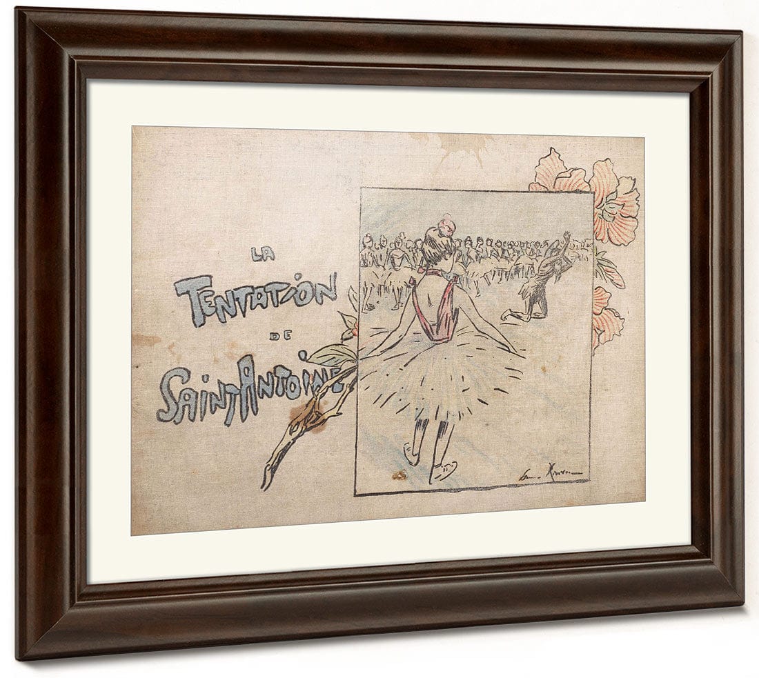 Selected Pages From The Shadow Theater Album La Tentation De Saint Antoine (Temptation Of Saint Anthony) 3 By Henri Riviere Fine Art Print 2