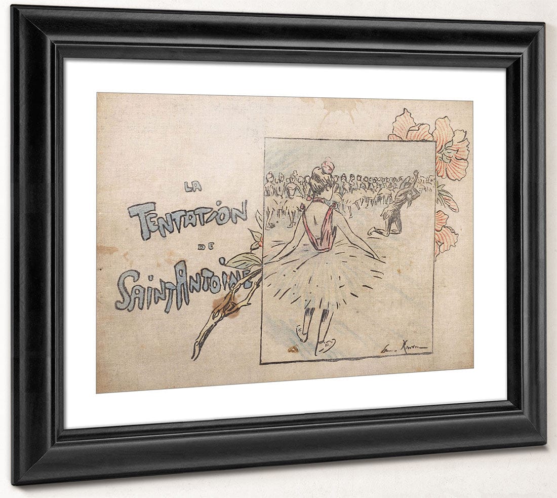 Selected Pages From The Shadow Theater Album La Tentation De Saint Antoine (Temptation Of Saint Anthony) 3 By Henri Riviere Fine Art Print 2